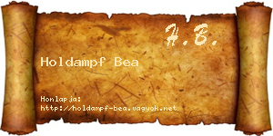 Holdampf Bea névjegykártya